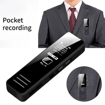 

Long Distance Digital Portable Activated Voice Recorder Noise Reduction Mini Handheld HD MP3 Player Audio Pen Zinc Alloy