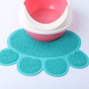 

Cats Litter Trapping Mats Pads PVC Elastic Fiber Mats for Cats Litter Box