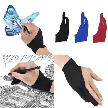 2 Finger Anti-Fouling,Both For Right And Hand M Glove Tablet Left L Graphics For Any S Black Drawing Artist Drawi 1