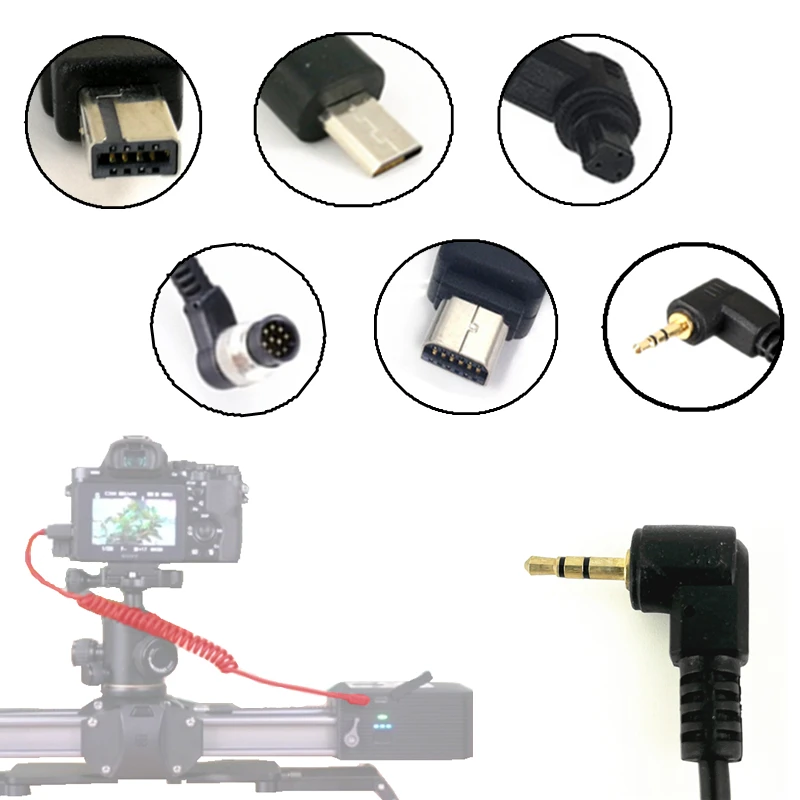 2.5mm Camera Cable Release Shutter Remote Control Connecting Cord for Zeapon Micro 2 Micro2 E600 E800 / Motorized Micro 2 Slider