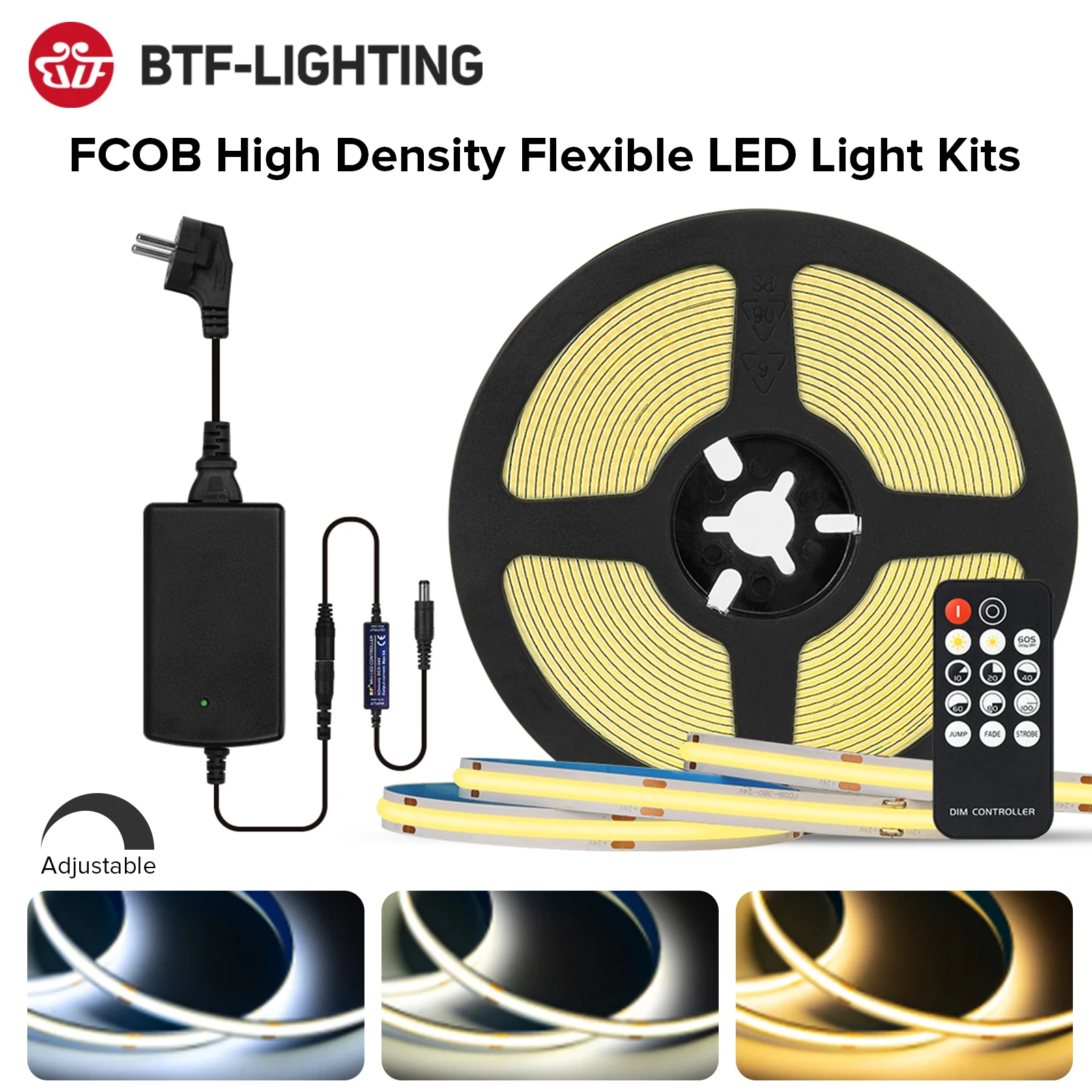 Приглушаемая светодиодсветильник лампа FCOB s для спальни полный комплект Led