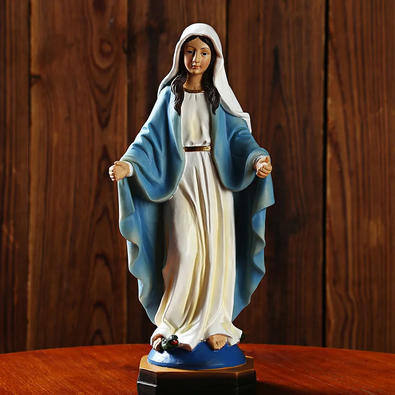 Resin Crafts Catholic Relics Ornaments Home Decorations Icon Of Our Lady Statues & Sculptures