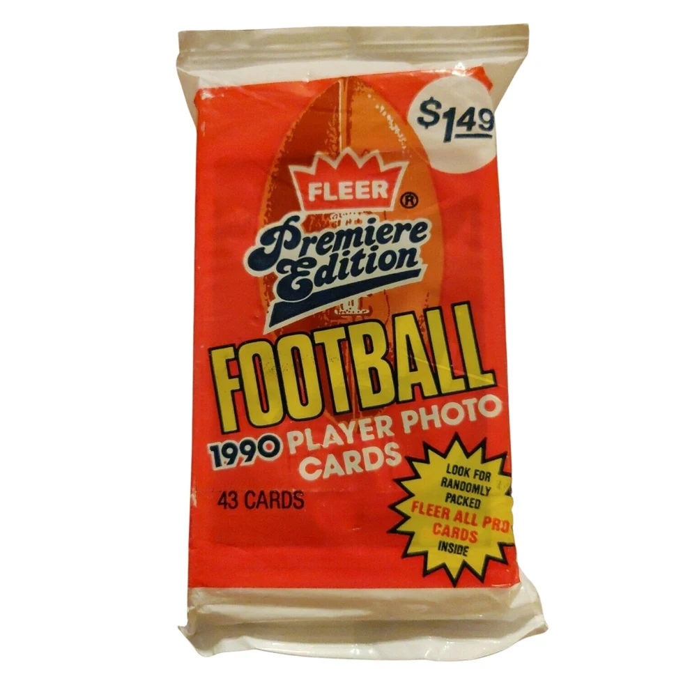 Fleer 1990 NFL Football Premiere edition jumbo. Коллекционные карточки  американский футбол 43шт| | - AliExpress