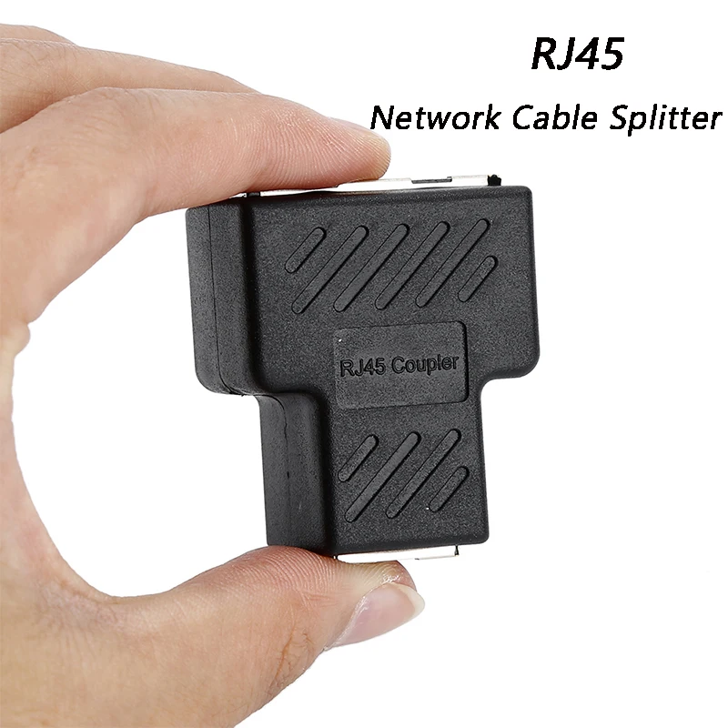 1 To 2 Way LAN Ethernet Network Cable Splitter Adapter RJ45 Female Socket Connector For Laptop Extender Plug | Компьютеры и офис