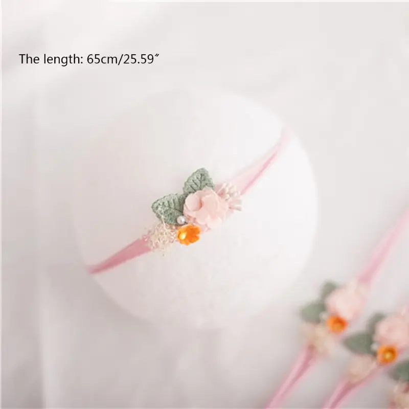 Newborn Photography Props Headband Girls Boys Baby Photo Head Flower Hair Band Accessories Infants Headdress Headwear