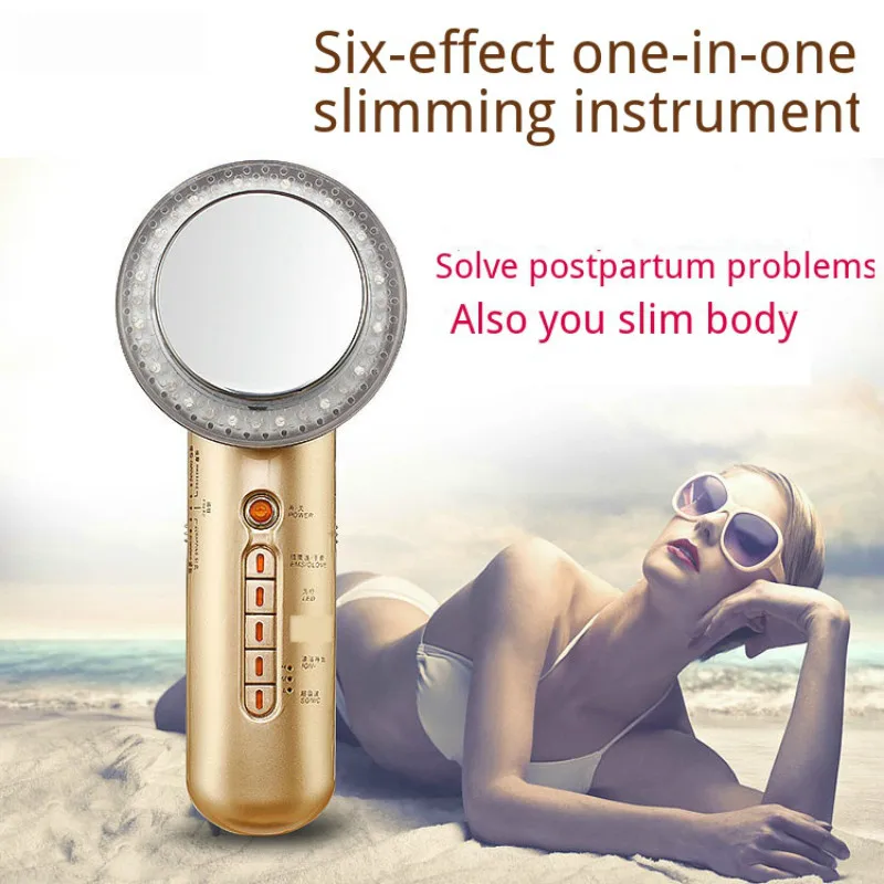  Ultrasonic Ion Beauty Equipment LED Light Skin Rejuvenation TENS Lifting Face Slimming Body Apparat - 4000579020685