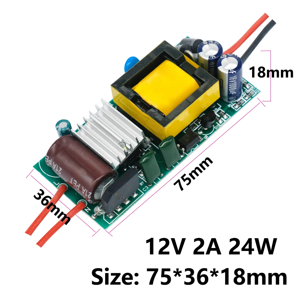 Alimentatore LED 12V 24W 2A - Trasformatore AC/DC - Per Strisce LED, GU5.3, G4 - IP20 - Foto 5