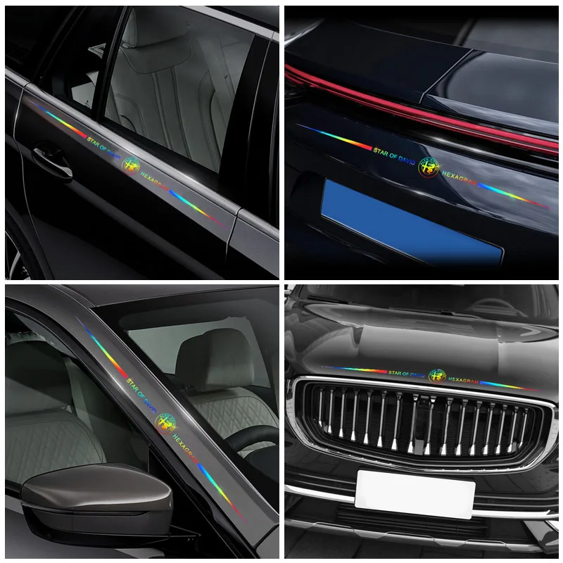 1Pcs Car Vinyl Reflective 3D Sticker Auto Body Decal For SsangYong Actyon Turismo Ssang Yong Rodius Rexton Korando Kyron Goods