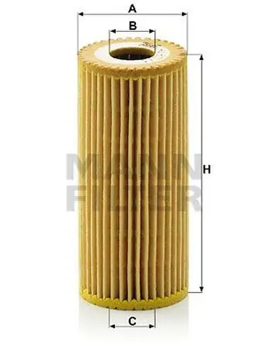 Фильтр масляный MB W169/W245 2.0CDi OM640 04 MANN-FILTER HU615/3