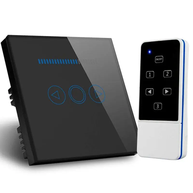 EU Touch-Dimmer Switch Crystal Touching Glass Remote Control Light Smart Switch (Black) EU Touch-Dimmer Switch Crystal Touching Glass Remote Control Light Smart Switch (Black)