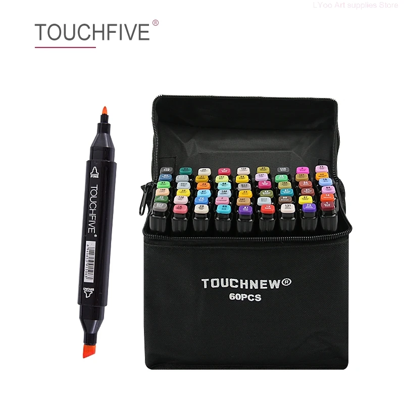80Satz Graphic Marker TouchFive Twin Alcohol Sketch Marker Pen painting markers 