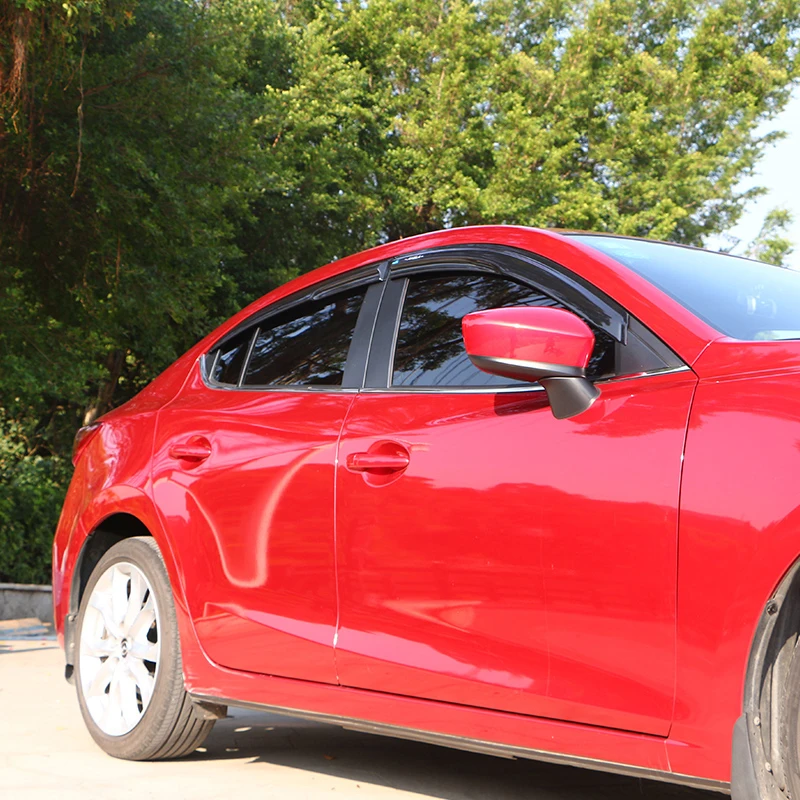 4 шт. для Mazda 3 Axela- солнцезащитный козырек от дождя оконный щит дефлектор защита тенты укрытия оконные козырьки автомобильный стиль