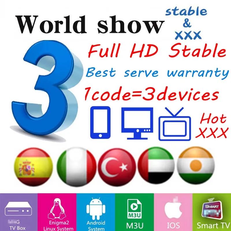

stable Global Android tv box only M3U 2&3 devices Europe Germany Turkey Arabic India Netherlands Spain EspaÃ±a TV M3U Smart TV