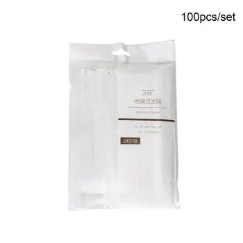 

100pcs/set Disposable Floor Drain Filter Bathroom Shower Sewer Bag Kitchen Mesh Filter Stopper Catcher Sink Hair Water Stra S2E6