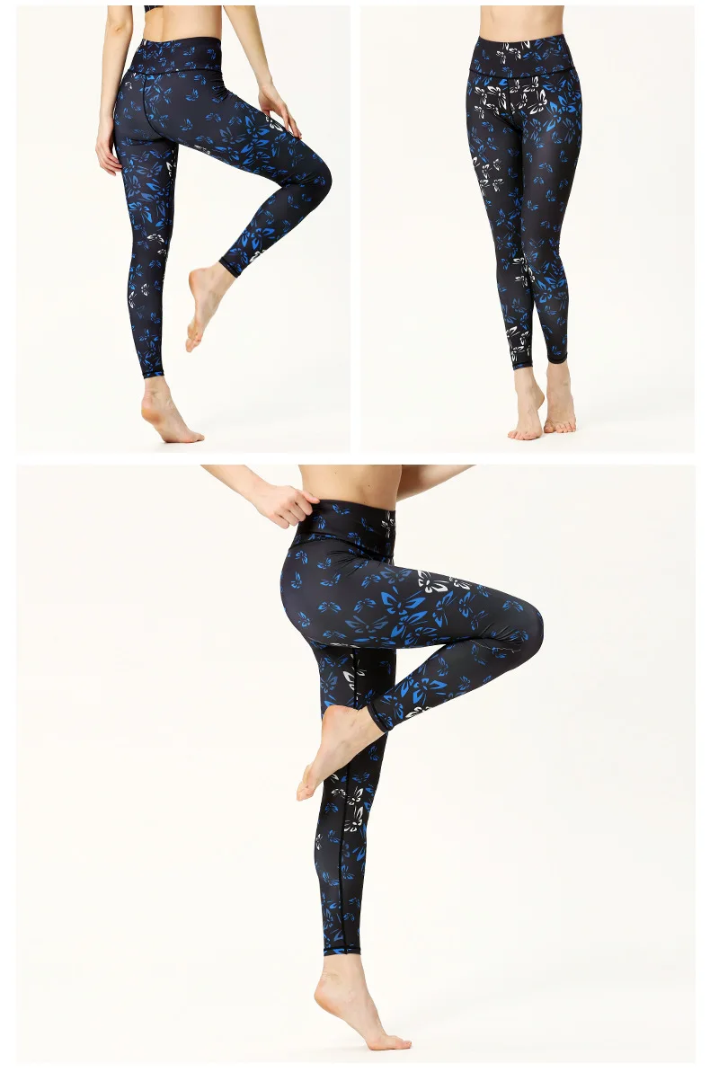 Спортивные женские штаны с принтом, новинка, обтягивающие штаны с высокой талией, штаны для занятий спортом на открытом воздухе