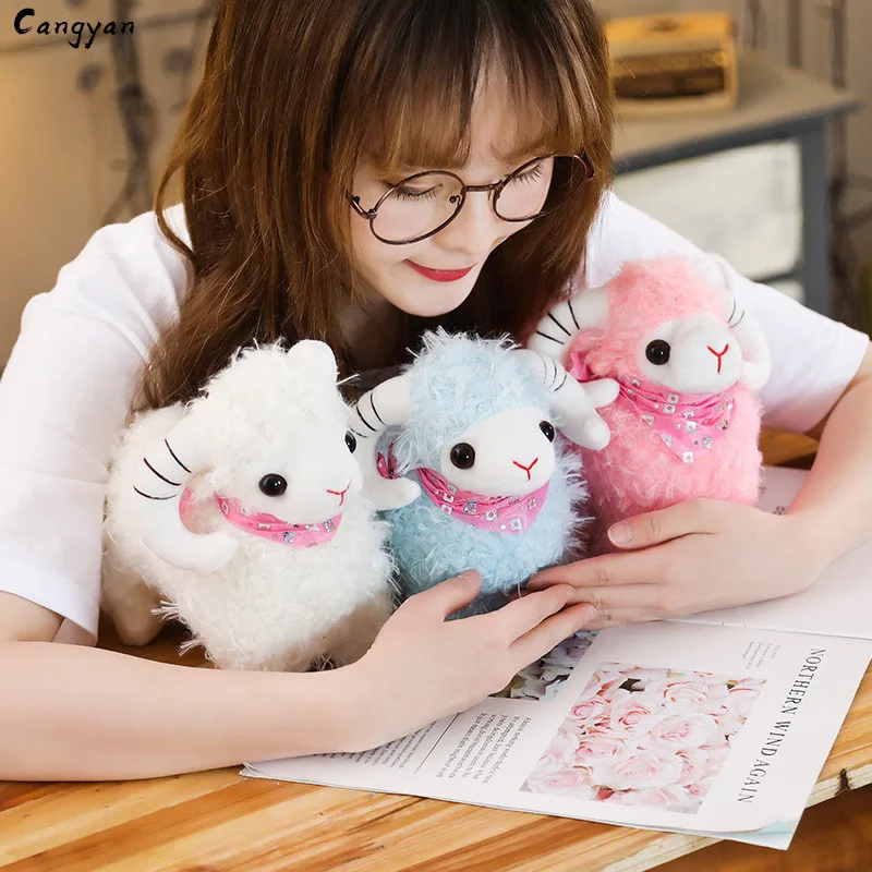 Маленькие игрушки милая шаль игрушечная овечка маленькая шерсть бархатная