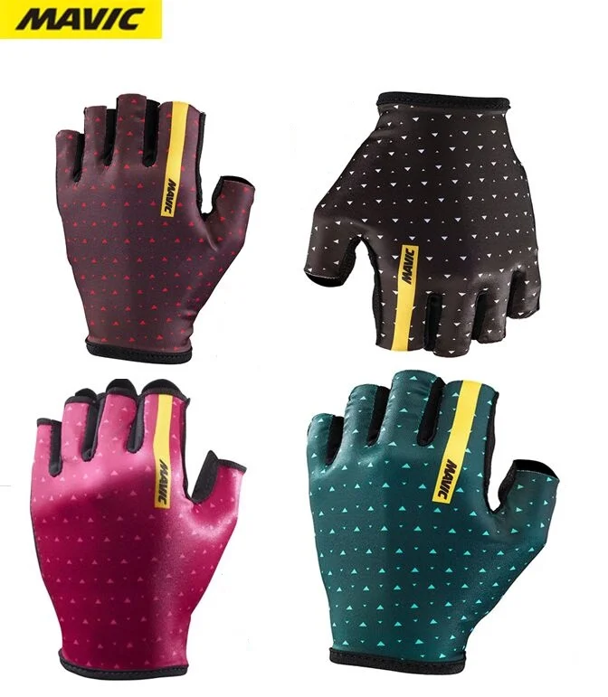 

2019 MAVIC Cycling Anti-slip Anti-sweat Men Women Half Finger Gloves Breathable Anti-shock Sports Gloves MTB Bike Bicycle Glove