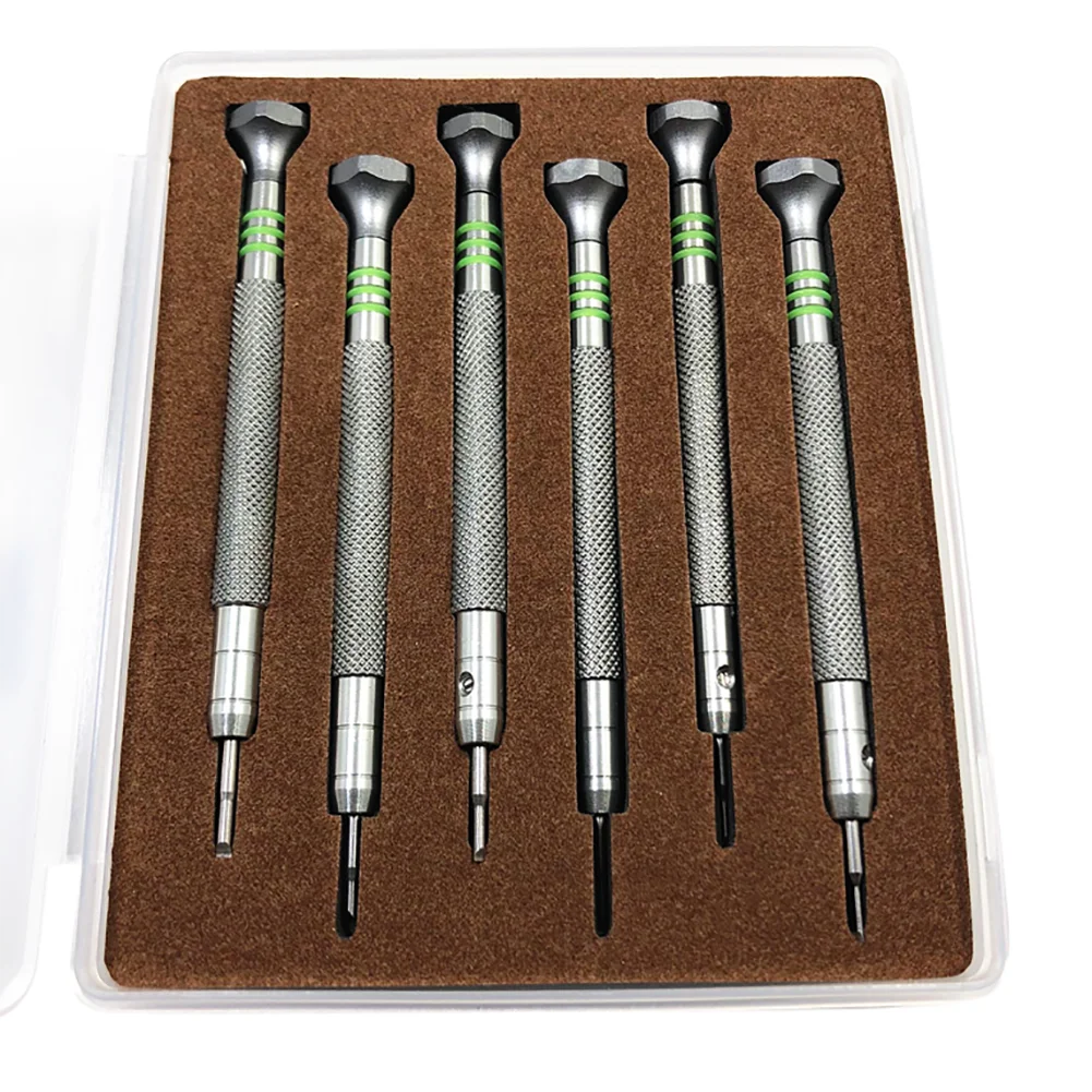 6pcs Watch Repair Screwdrivers Kit Movement Repairing Screwdriver Precision Steel Tools For RLX