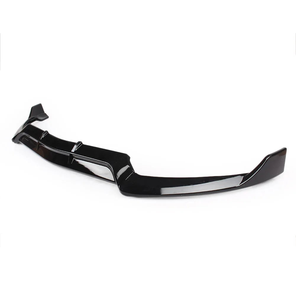 Car Front Bumper Lip Spoiler For Mercedes-Benz C Class W205 Standard Model ABS Gloss Black 3PCS Sport Style