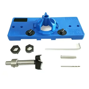 

35mm Hinge Jig Boring Drill Guide Wood Cutter Woodworking Carpentry DIY Tools