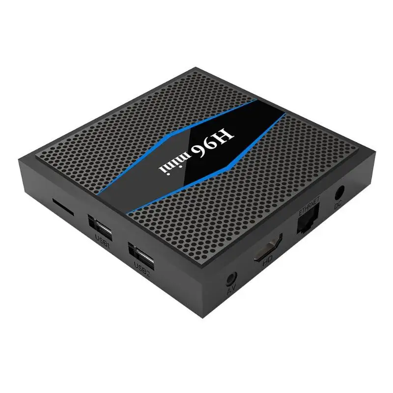 H96 мини 2+ 16G Смарт ТВ приставка Amlogic S905W четырехъядерный Android 7,1 приставка 2,4G/2,5G WiFi Bluetooth USB HDMI 4K x 2K медиаплеер