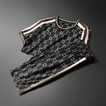 

2020 new summer men's short sleeve shorts casual sports suit fashion luxury short sleeve T-shirt shorts two-piece suit