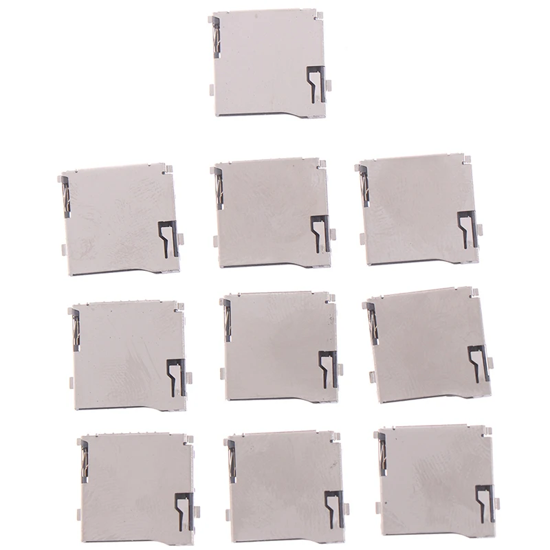 10pcs Push-Push Type TransFlash TF Micro SD Card Socket Adapter Automatic PCB Connector Supplies