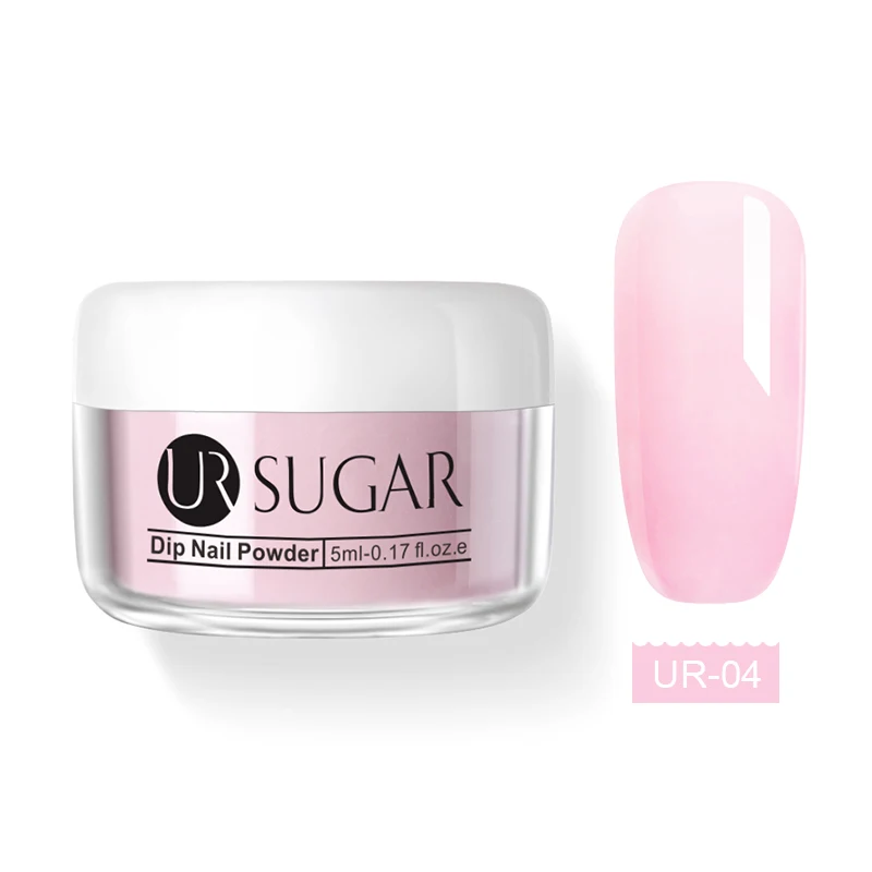 UR SUGAR 31 цветов погружающий порошок для ногтей Стразы для маникюра акриловый наконечник для ногтей строитель ногтей блеск не нужно лечение под УФ-лампой - Цвет: Розовый