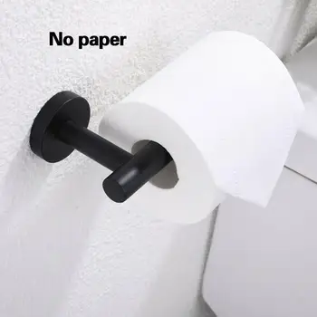 

Bathroom Wall Mount Durable Stainless Steel Roll Paper Seamless Adhesive Tools Toilet Self Holder Paper J5D7