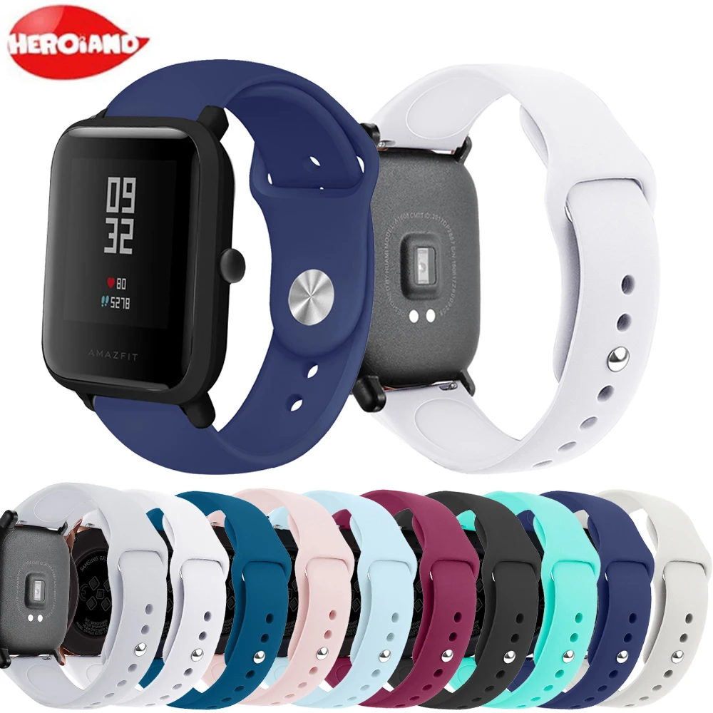 Спортивный ремешок для Huami Amazfit SmartBand фитнес-трекер часы аксессуары ремень для Xiaomi Amazfit Bip Youth Lite браслет ремешок