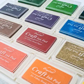 

1pc 15 optional colors large ink pad Stamp planner scrapbooking silicone stamp inkpad diy diary greeting card making supplies