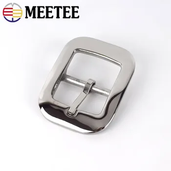 

Meetee 2/5pcs ID31mm Stainless Steel Belt Buckle for Female 29-30mm Belt Pin Buckle Head DIY Wild Pants Belt Head Material YK072