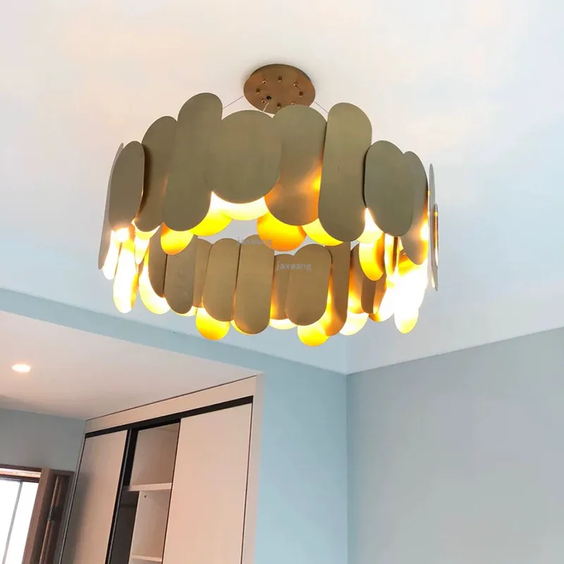 Светодиодный подвесной светильник постмодерн минималистичный домашний декор Золотая Подвесная лампа для ресторана подвесной светильник