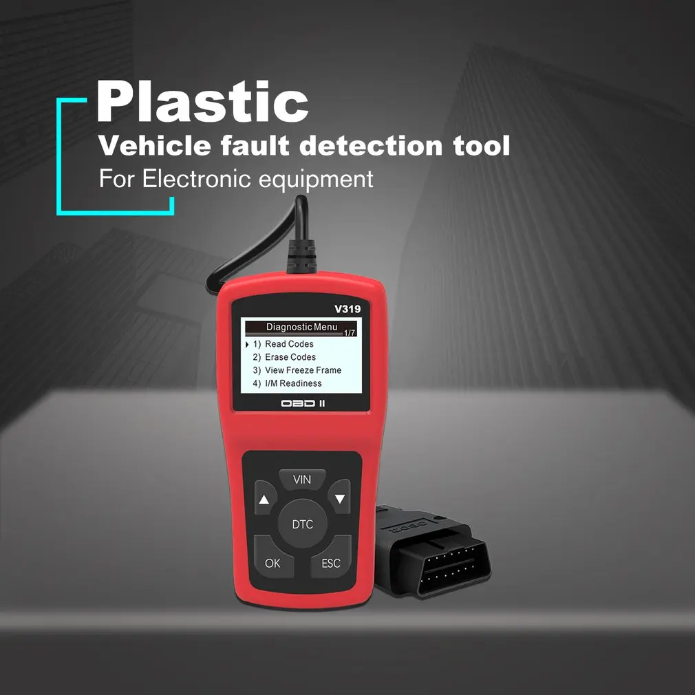 Считыватель кодов V319 OBDII/EOBD Считывание/Чистка OBD Код ошибки OBD2 V319 ELM327 автомобильный диагностический инструмент obd2 сканер VS ELM 327 V1.5