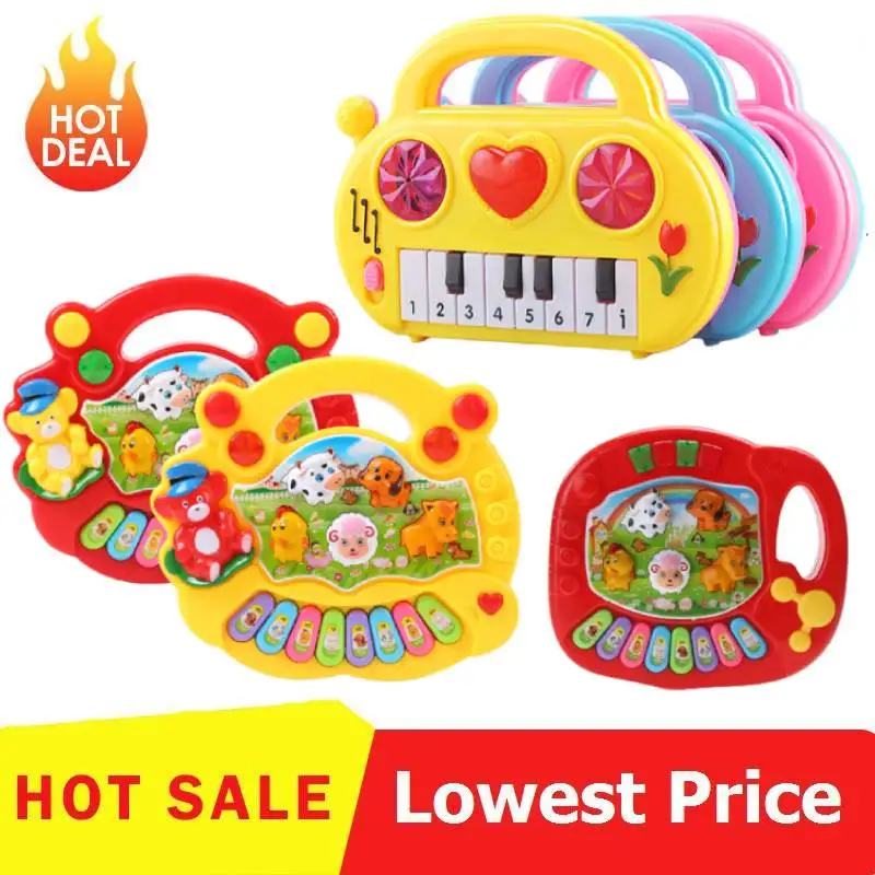 Piano con sonido de animales de para niños, Juguete Musical animales, teclado, instrumentos musicales, 1 unidad - AliExpress