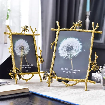 

6/7/10inch Retro Metal Photo Frame Creative Art Model Decoration Ornaments Home Accessories Gifts Decor Props Decorative Crafts