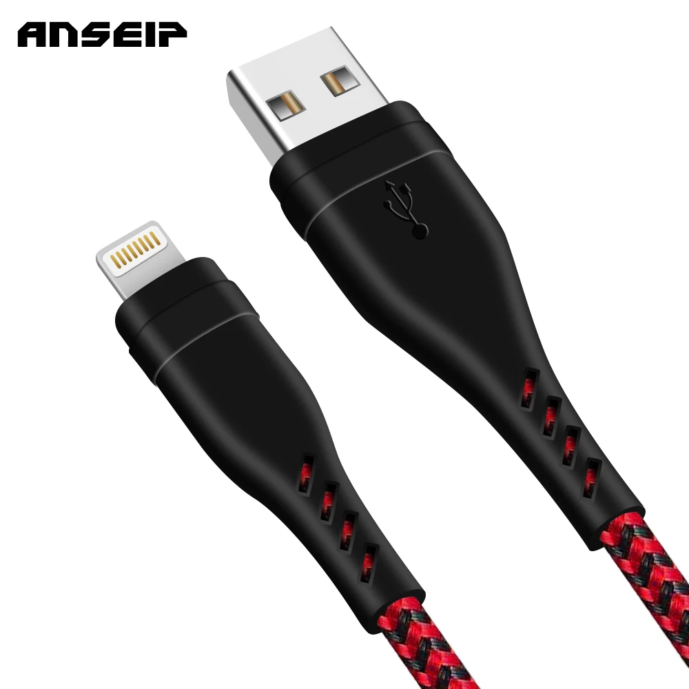 ANSEIP usb кабель для передачи данных iPhone быстрой зарядки 7 8 Plus X XS Max XR 5 5S SE 6 6S провод