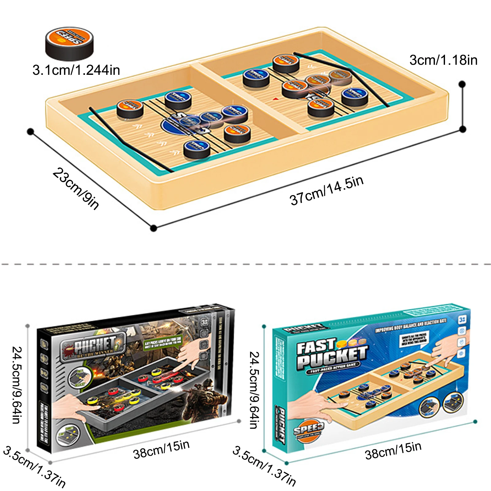 Fast Sling Puck Game Paced Slingpuck Winner Board Fast Sling Puck Game Large Size - Party Games