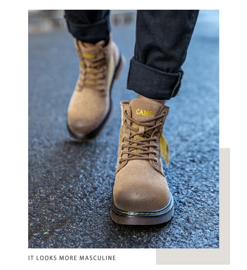 CAMEL/мужская водонепроницаемая походная обувь; альпинистские треккинговые ботинки; Мужская Уличная обувь; противоскользящие горные тактические ботинки для мужчин