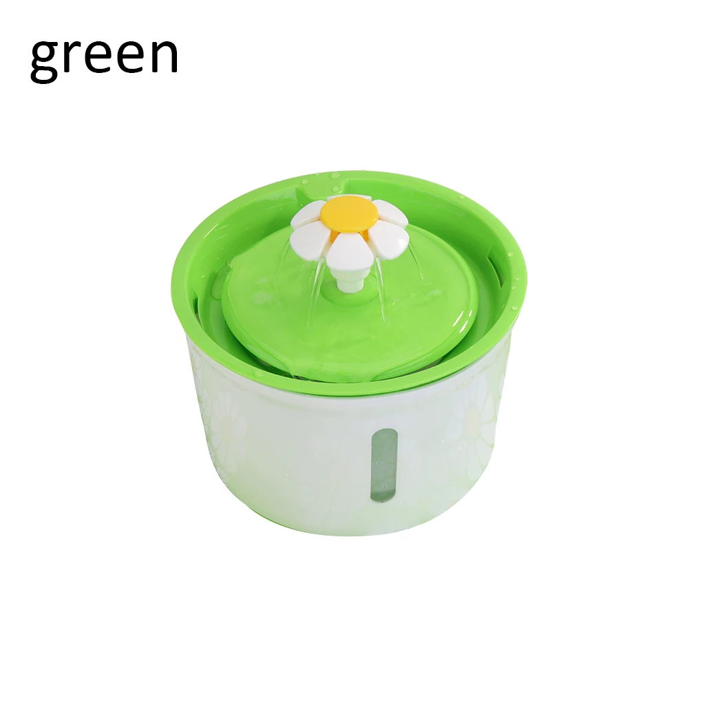 Electric Pet Mute Drinker Automatic Pet Drinking Fountain Dispenser 1.6L Health Caring Cat Water Fountain Feeder With Filter - Цвет: Green US