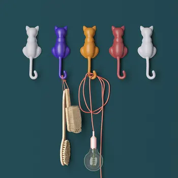 

Creative Shaped Storage Hook Lovely Animal Fridge Hook Key Wall Crochet Holder Removable Kitchen Hooks Home Decor Wall Hook