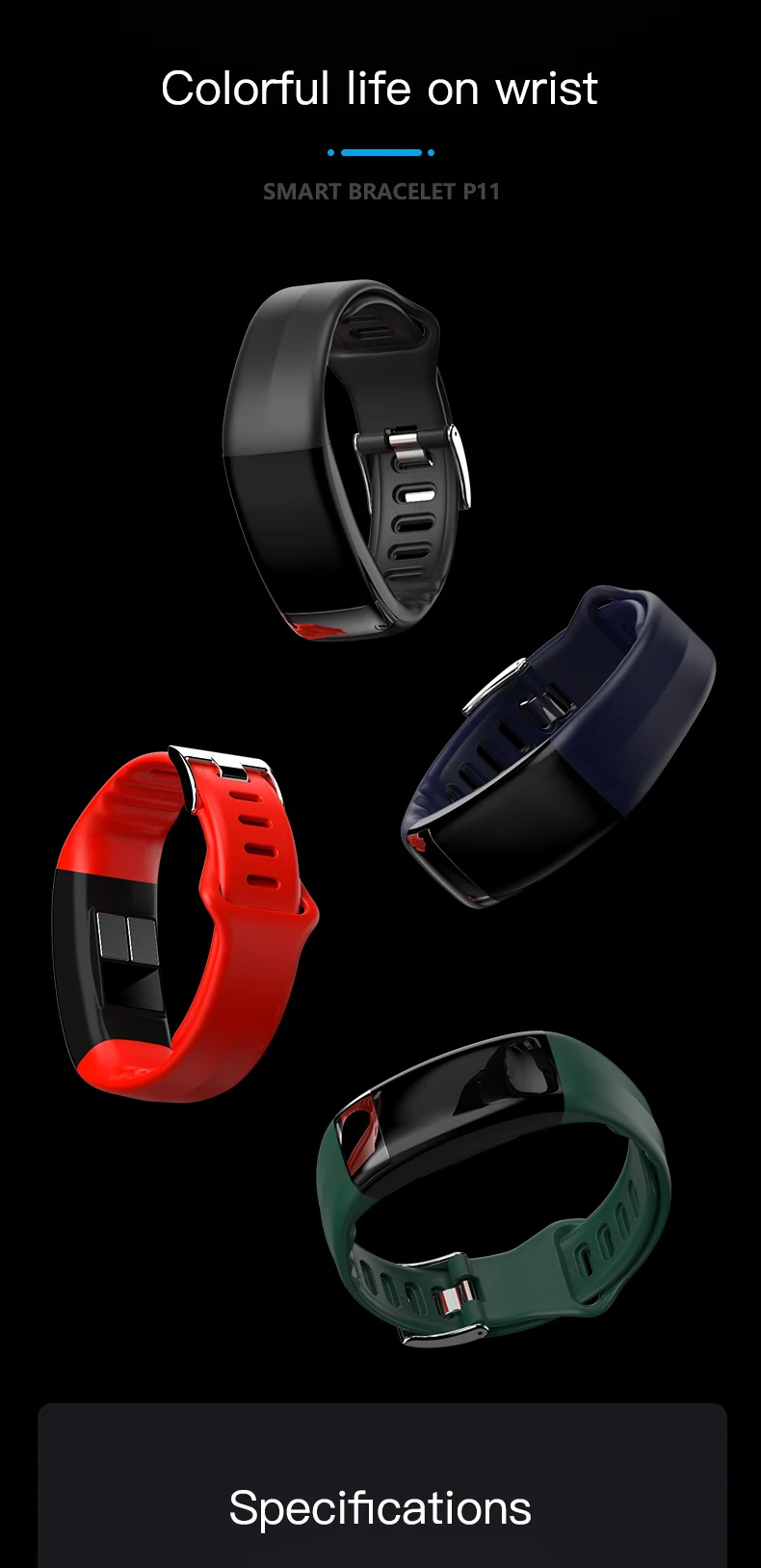 UGUMO ECG+PPG Smart Bracelet Body Temperature Blood Pressure Heart Rate Monitor Smartband Fitness Tracker Sport Smart Wristband