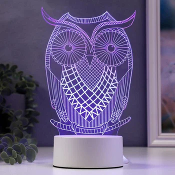 

Lamp "Big owl" LED RGB from the network 10x12x21.4cm