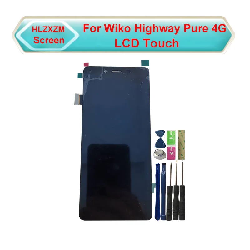 

New Original 4.8 Inches For Wiko Highway Pure 4G LCD Dislay With Touch Screen Digitizer Assembly Replacement With Tools