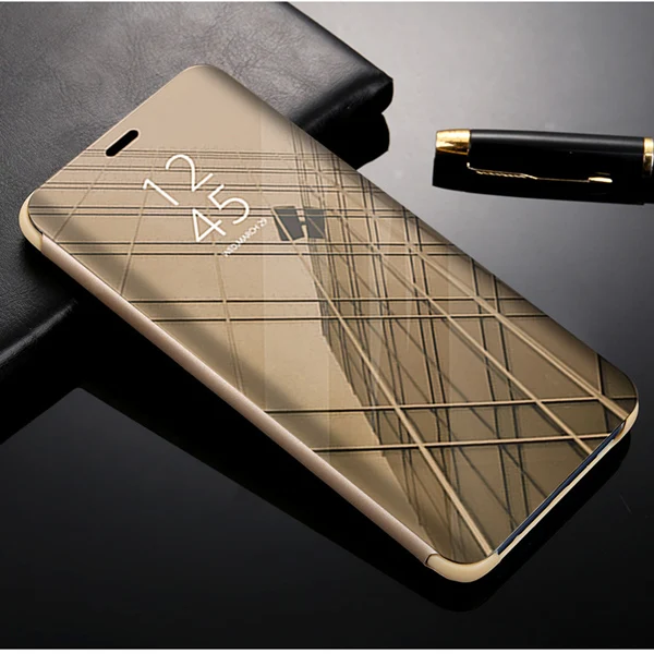 Smart Mirror Flip Case For Huawei P30 P20 Mate 30 20 10 9 8 20X Pro Lite P9 P10 Plus For Huawei Nova 3 3i 4 4e Phone Case Cover - Цвет: Gold