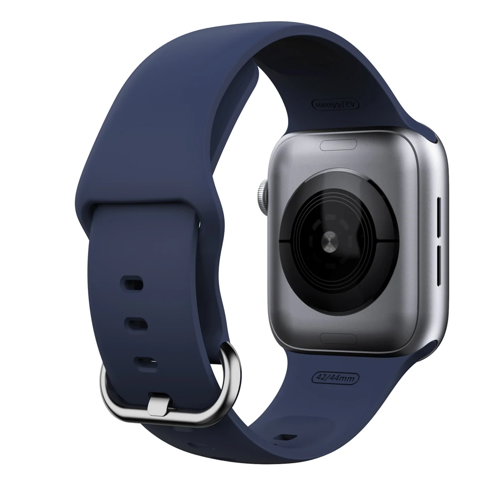 Спортивный ремешок для Apple watch ремешок 44 мм 40 мм iWatch ремешок 38 мм 42 мм жидкий силиконовый ремешок для часов Браслет Apple watch series 5 4 3 2 1
