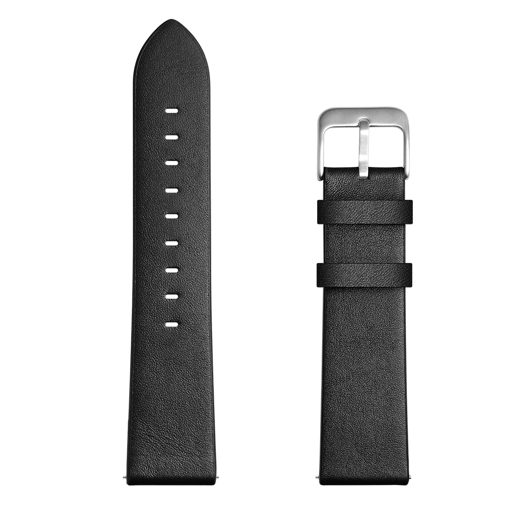 black 22mm Leather Strap for Huawei Watch GT Smart Watch Bracelet for Huawei Watch GT Band Strap honor magic watch strap Leather Belt - Цвет: black