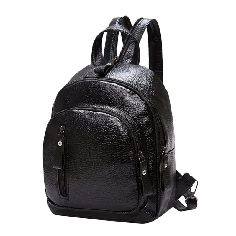 LITTHING женские противоугонные рюкзаки модные простые однотонные школьные сумки Оксфорд тканевые сумки через плечо для женщин Bolso Mujer - Цвет: black2