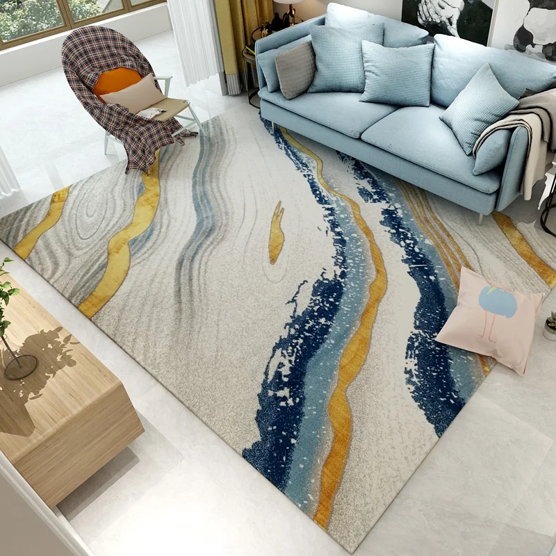 

Nordic simple carpet modern light luxury living room tea table carpet net red bedroom ins bedside mat home easy to take care of