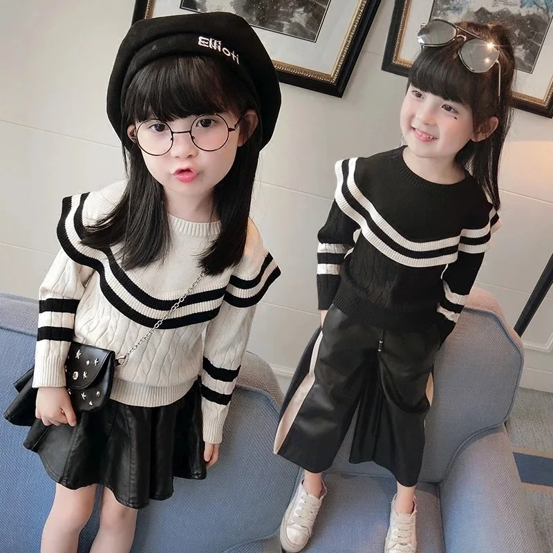 Autumn And Winter New Style Korean-style Thick Men And Women Kids' Sweater Childrenswear Sweater Base Shirt Stall